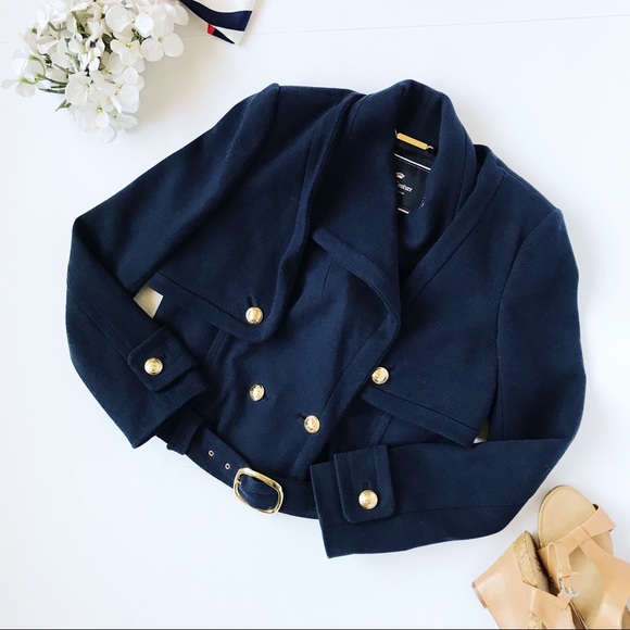 Juicy Couture Jackets & Blazers - Juicy Couture Blue Peacoat (3 piece coat)